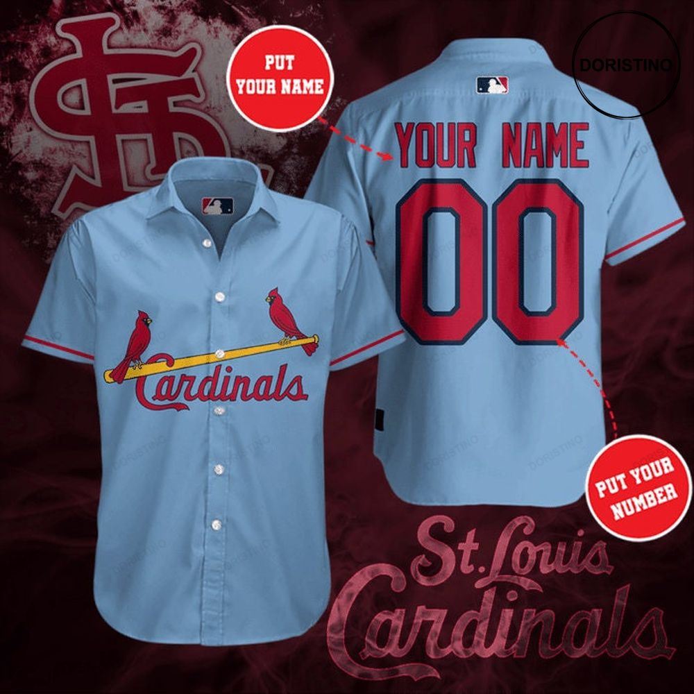 Personalized St Louis Cardinals Short Sleeve Hgi138 Awesome Hawaiian Shirt