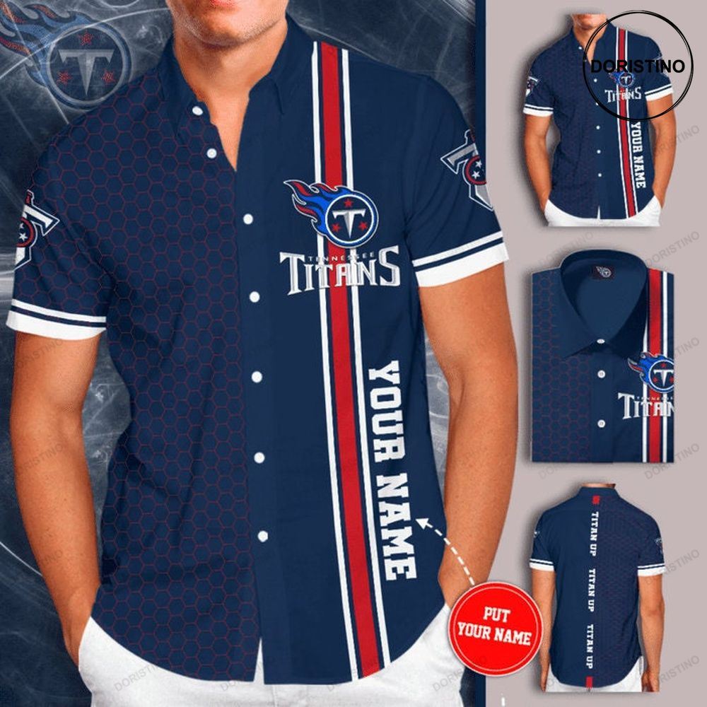 Personalized Tennessee Titans Short Sleeve Hgi002 Hawaiian Shirt