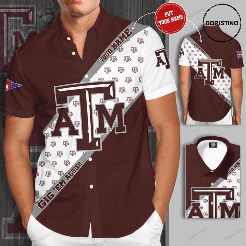 Personalized Texas A And M Aggies Short Sleeve Hgi173 Hawaiian Shirt