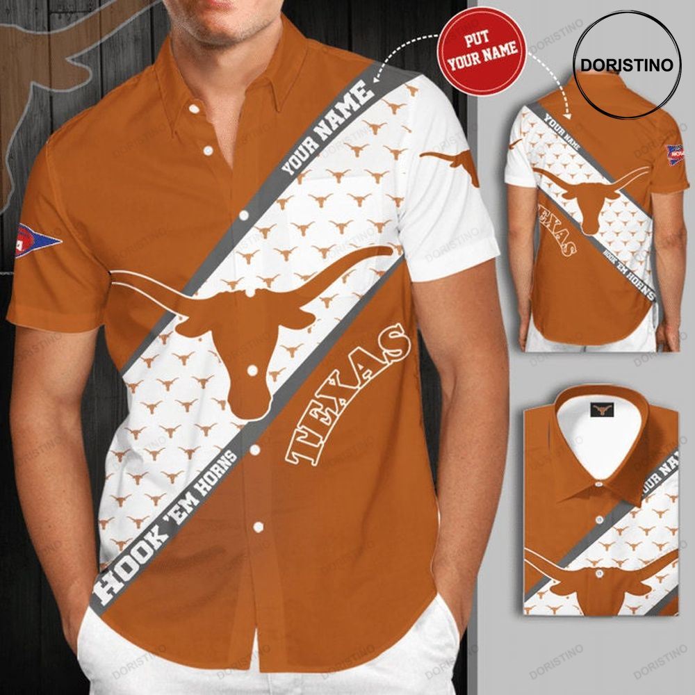 Personalized Texas Longhorns Short Sleeve Hgi171 Limited Edition Hawaiian Shirt