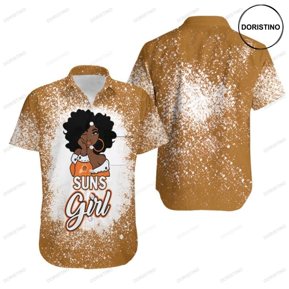 Phoenix Suns Girl African Girl Nba Team Allover Design Gift For Phoenix Suns Fans Hawaiian Shirt