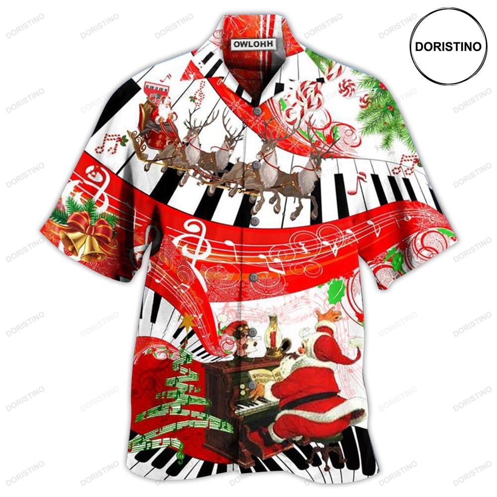 Piano Music Merry Christmas Love Limited Edition Hawaiian Shirt