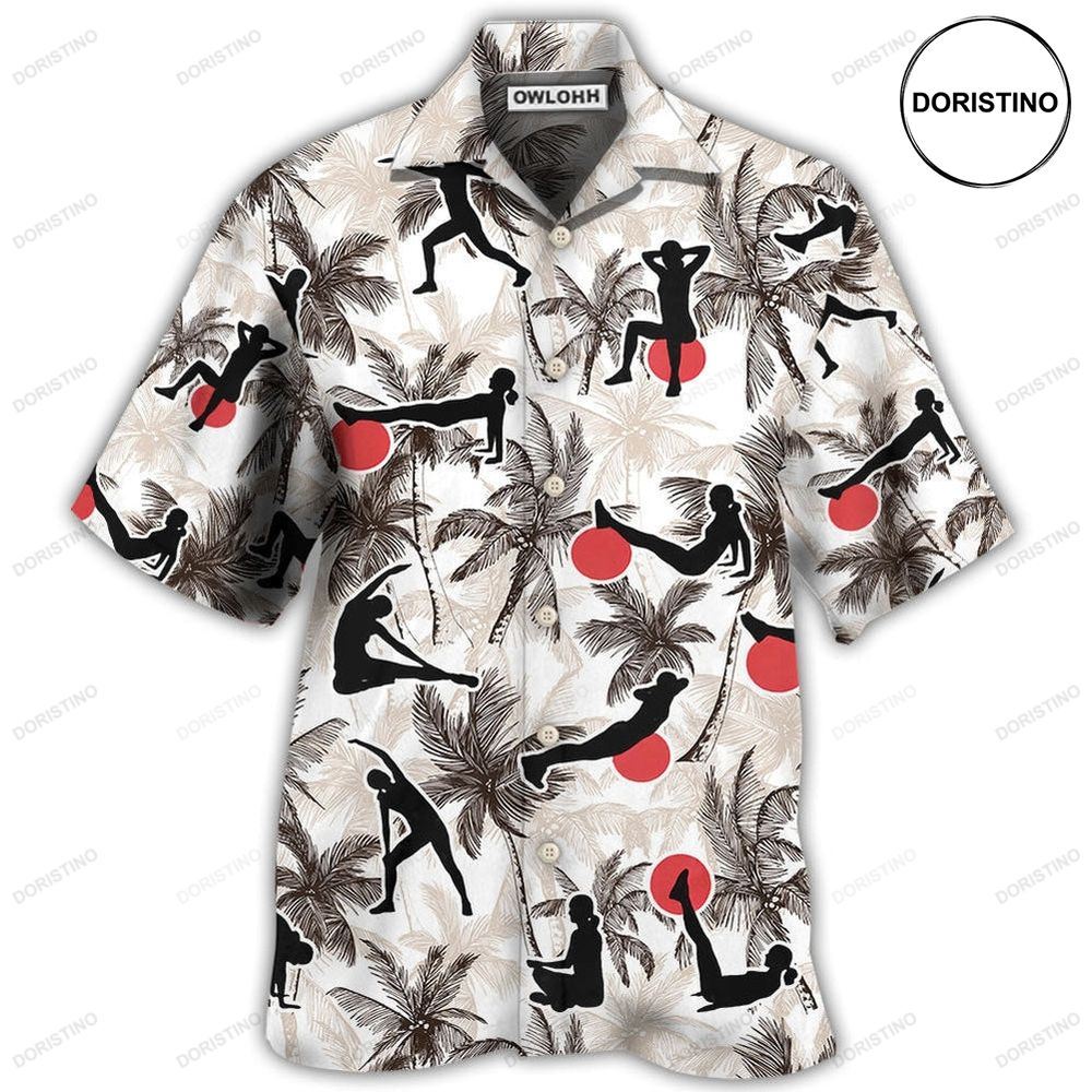 Pilates Tropical Tree Awesome Hawaiian Shirt