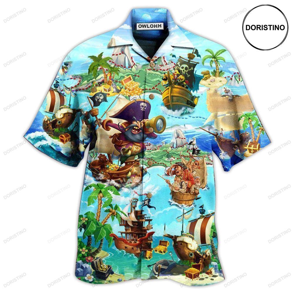 Pirate It Is Time Of Treasure Hunting Awesome Hawaiian Shirt