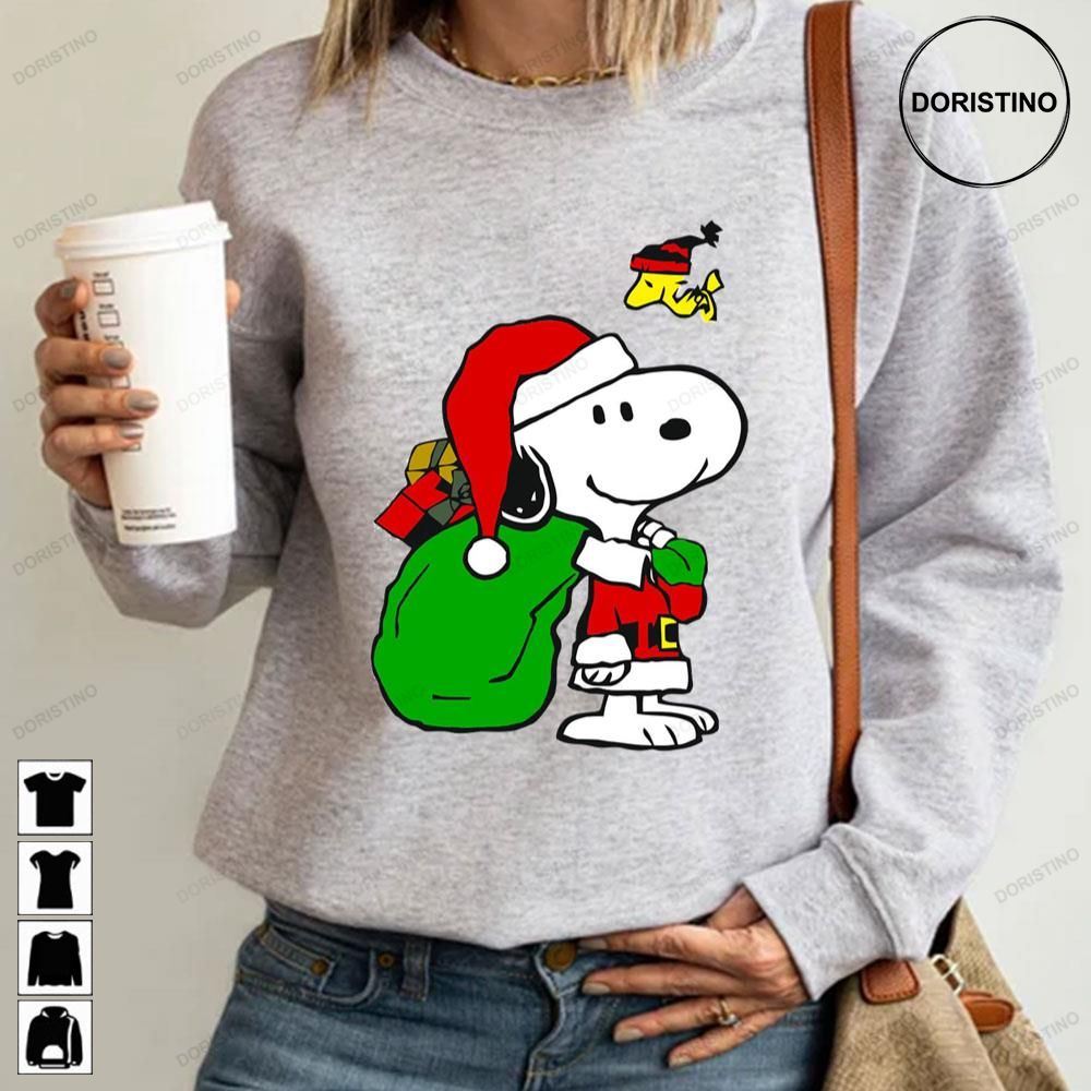 Snoopy Santa And Woodstock Christmas Trending Style