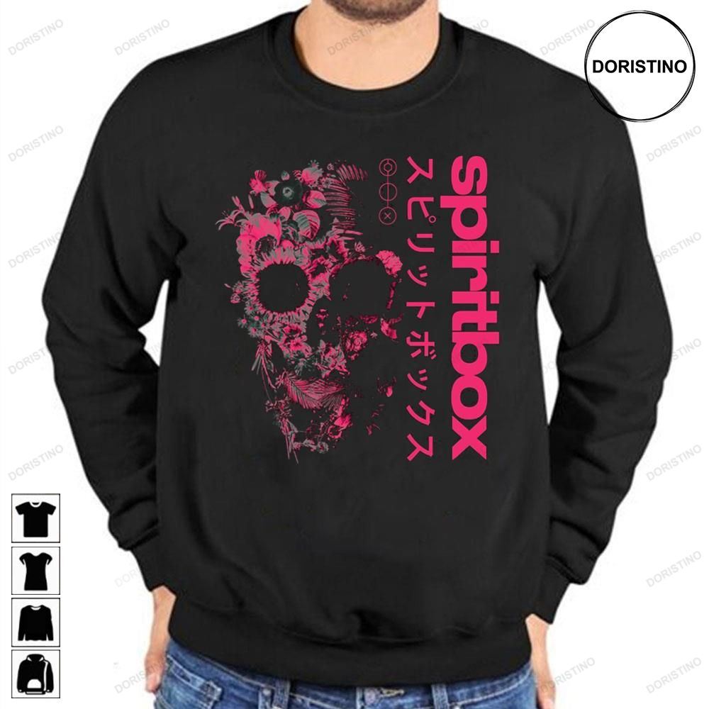 Spiritbox Band Heavy Metal Pink Leaf Flower Skull Awesome Shirts