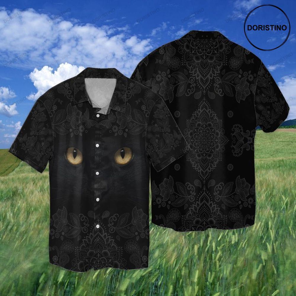 Black Cat Eye Awesome Hawaiian Shirt