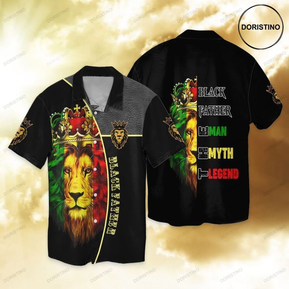 Black Father Man Myth Legend Limited Edition Hawaiian Shirt