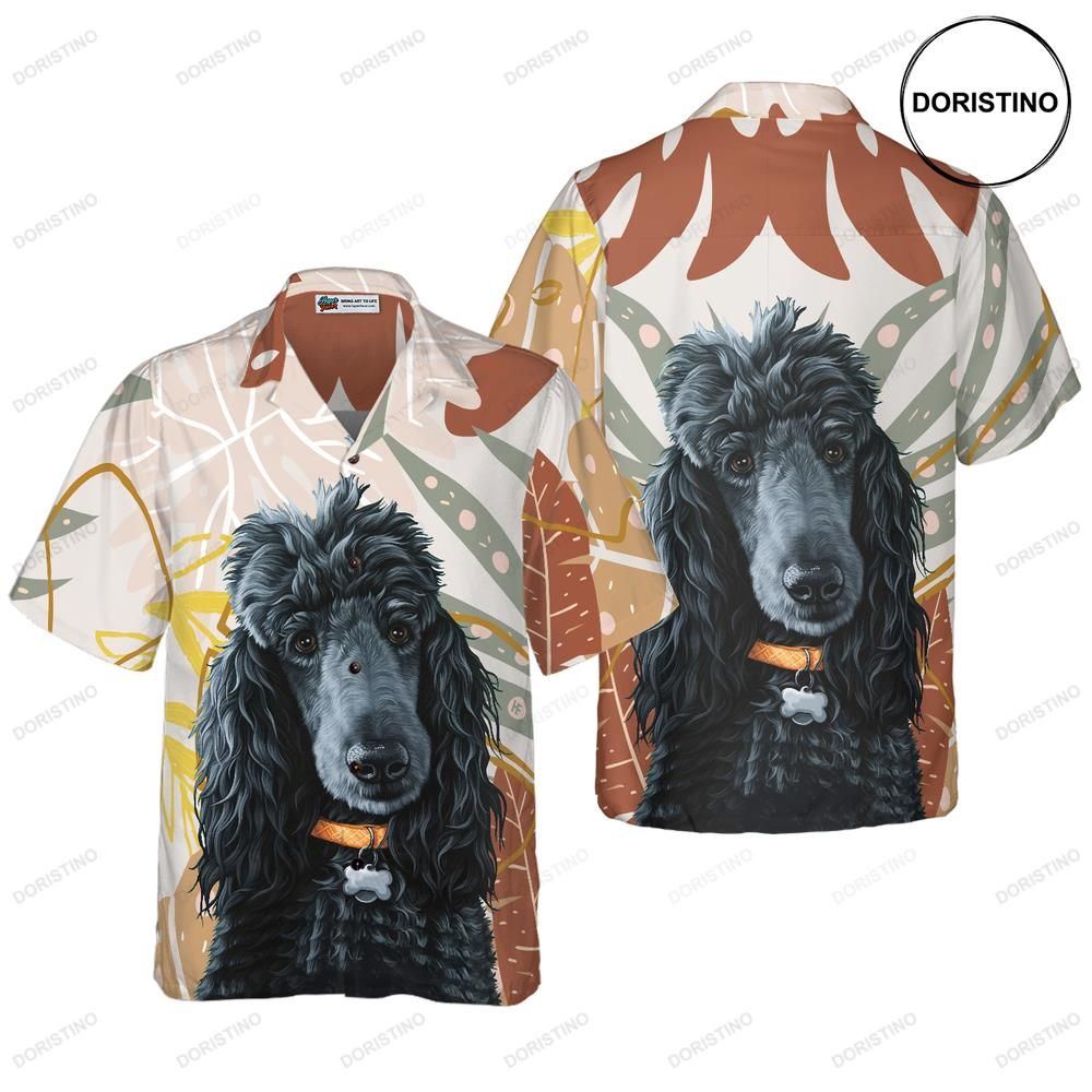 Black Poodle The Brown Leaves Poodle Best Dog For Men And Women Limited Edition Hawaiian Shirt
