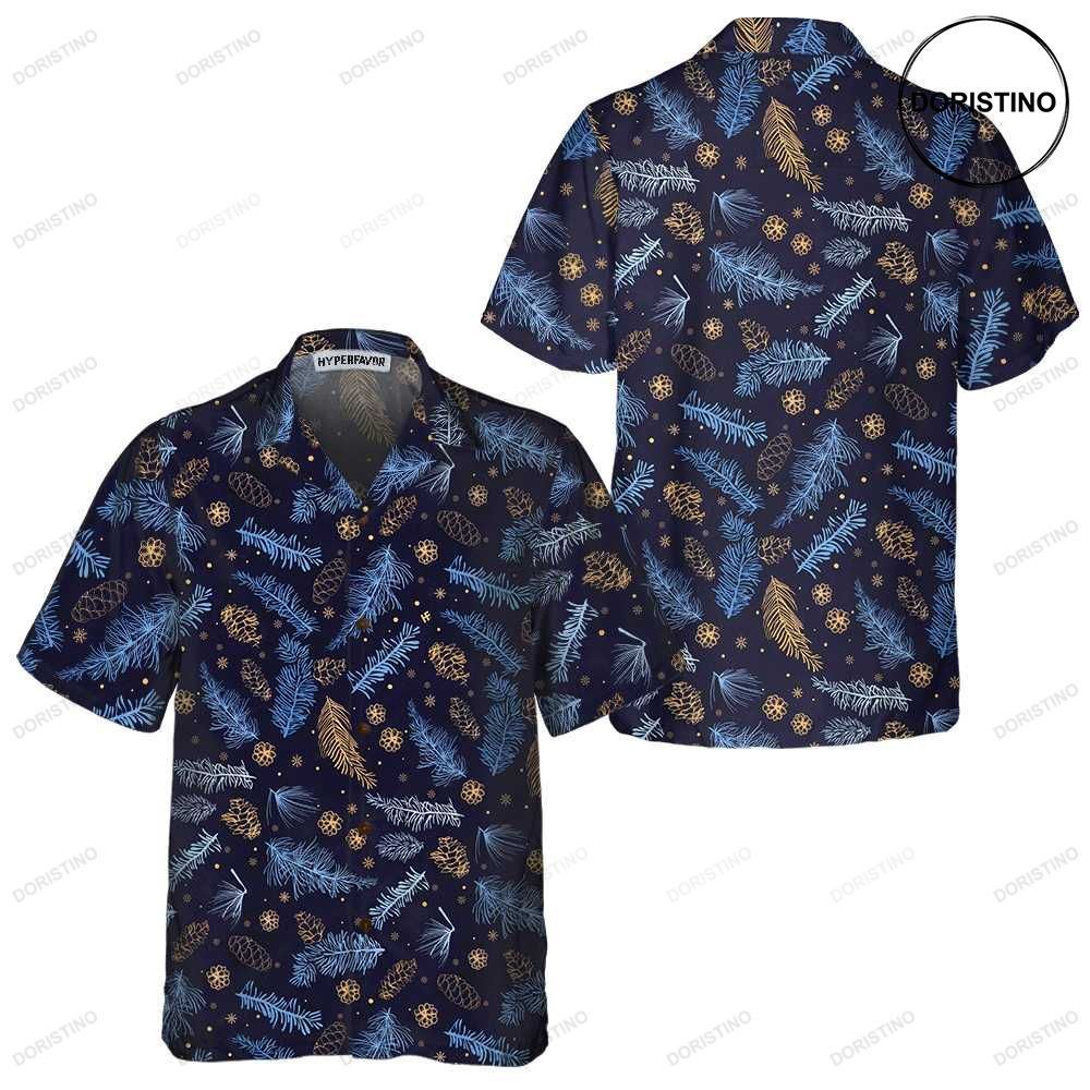 Blueish Winter Nature Festive Christmas Best Gift For Christmas Awesome Hawaiian Shirt