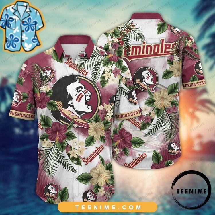 Florida State Seminoles Ncaa For Sports Fan Full Printed Beach Teenime Hawaiian Shirt