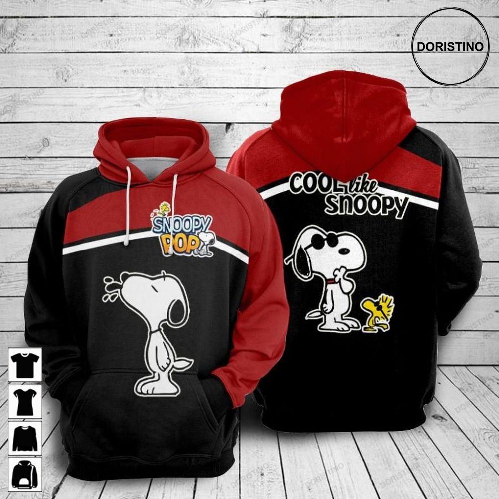 Woodstock And Snoopy Pop Cool Like Snoopy Limited Edition 3d Hoodie