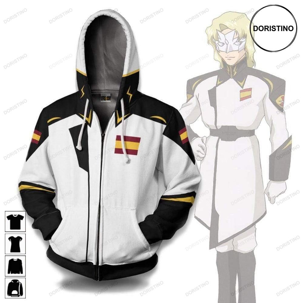 Zaft White Cosplay Mobile Suit Gundam Anime Limited Edition 3d Hoodie