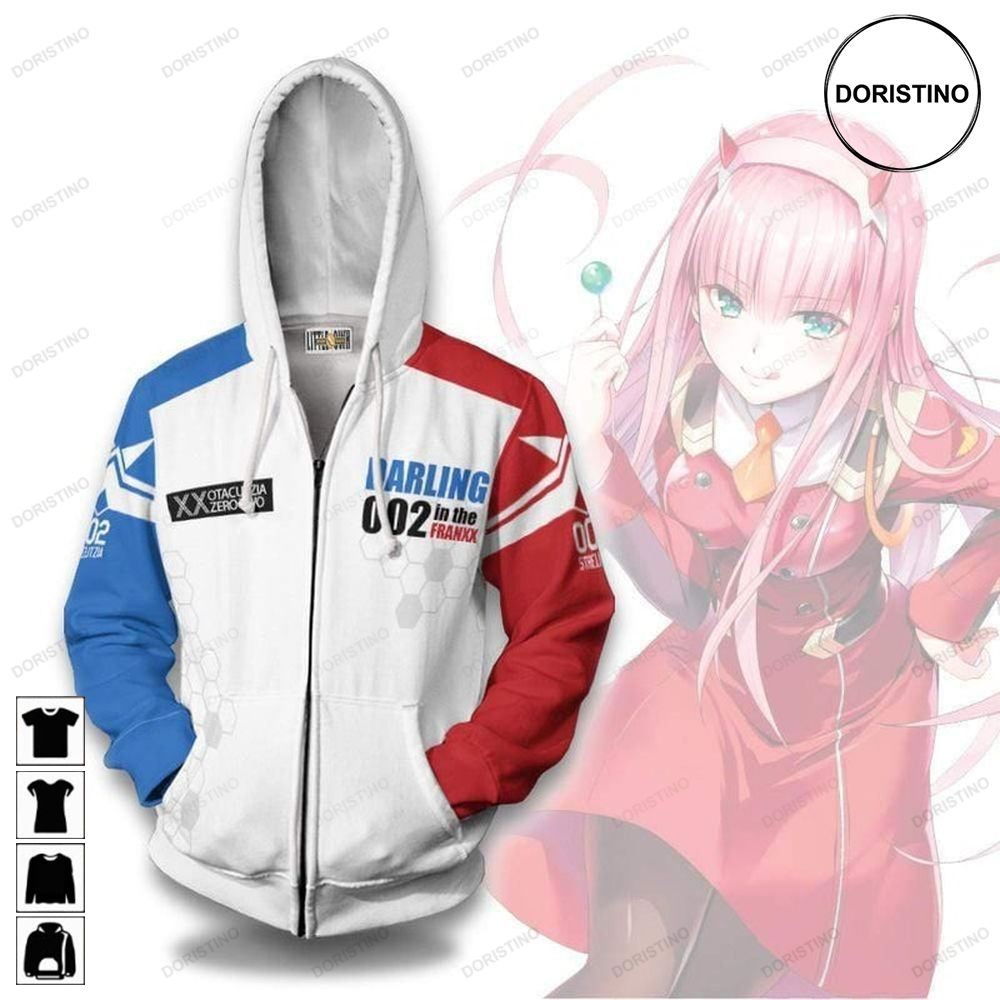 Zero Two Darling In The Franxx Cosplay Anime All Over Print Hoodie