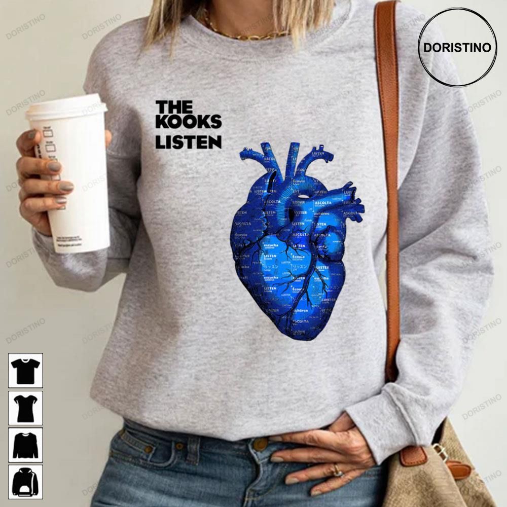 Listen The Kooks Pop-rock Music Blue Heart Art Trending Style