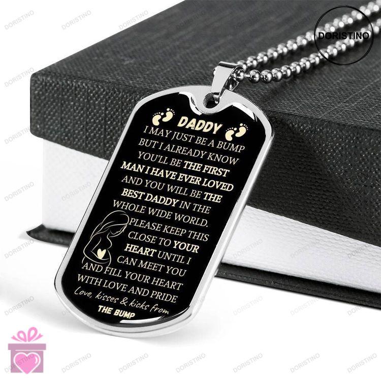 Dad Dog Tag Fathers Day Gift Keep This Close To Your Heart Dog Tag Military Chain Necklace For Daddy Doristino Awesome Necklace
