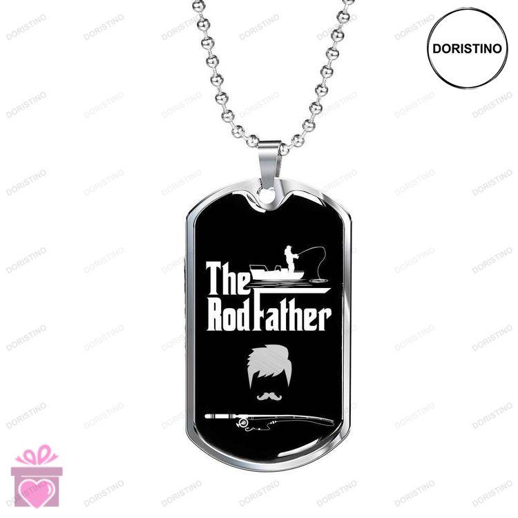 Dad Dog Tag Fathers Day Gift Son Dog Tag The Rod Father Dog Tag Military Chain Necklace Giving Men Doristino Trending Necklace