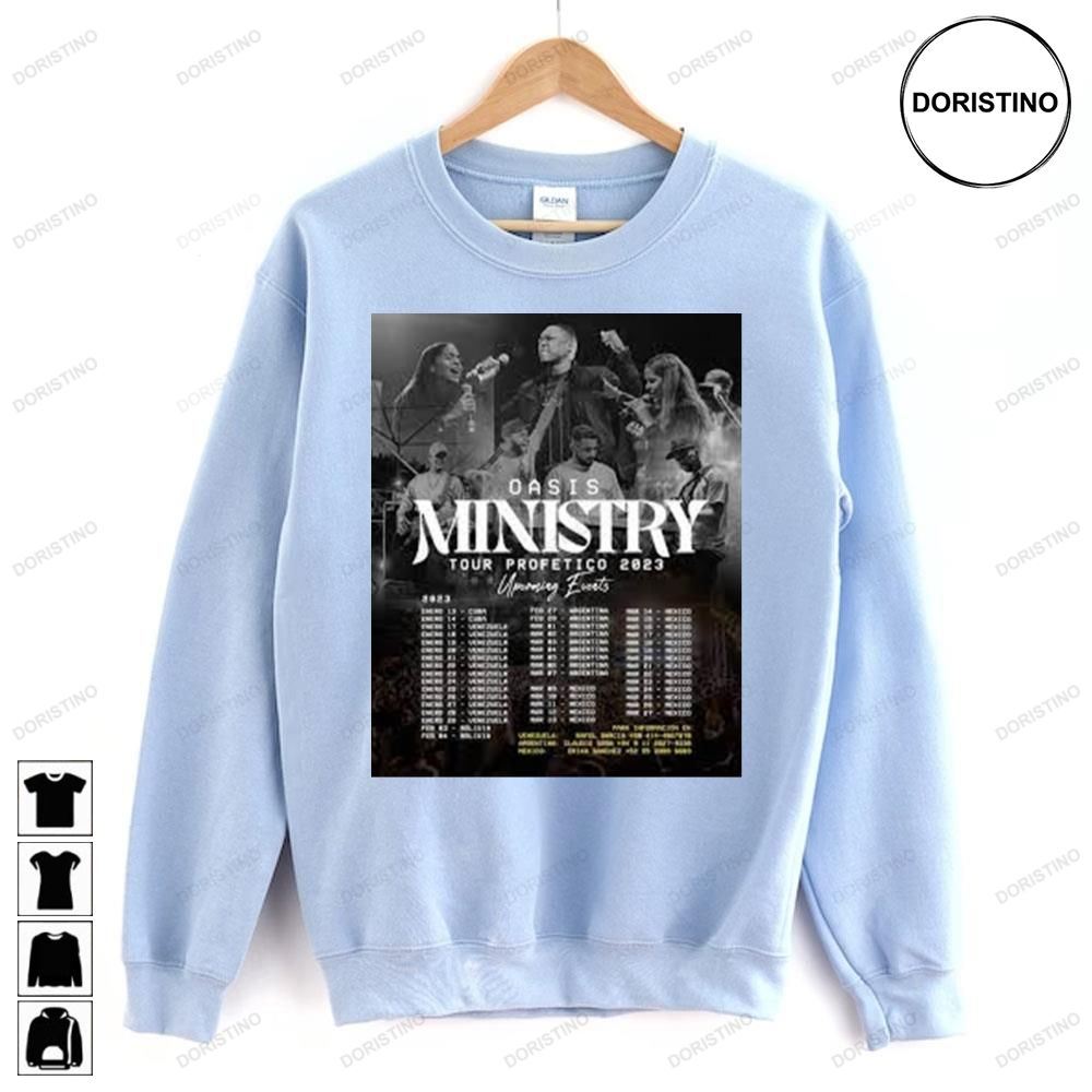 Oasis Ministry Tour Profetico 2023 Doristino Limited Edition T-shirts
