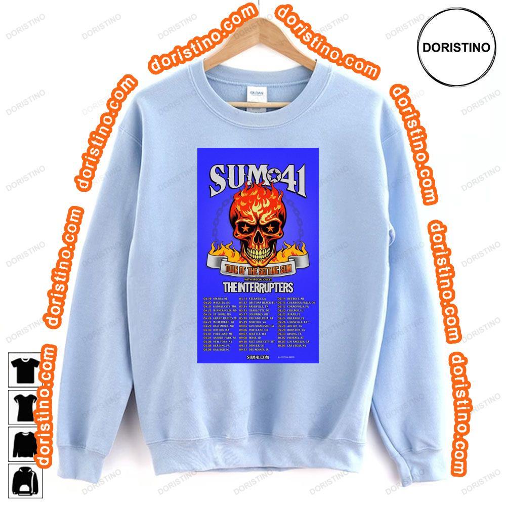 Tour Of The Setting Sum Sum 41 The Interrupters Tshirt Sweatshirt Hoodie