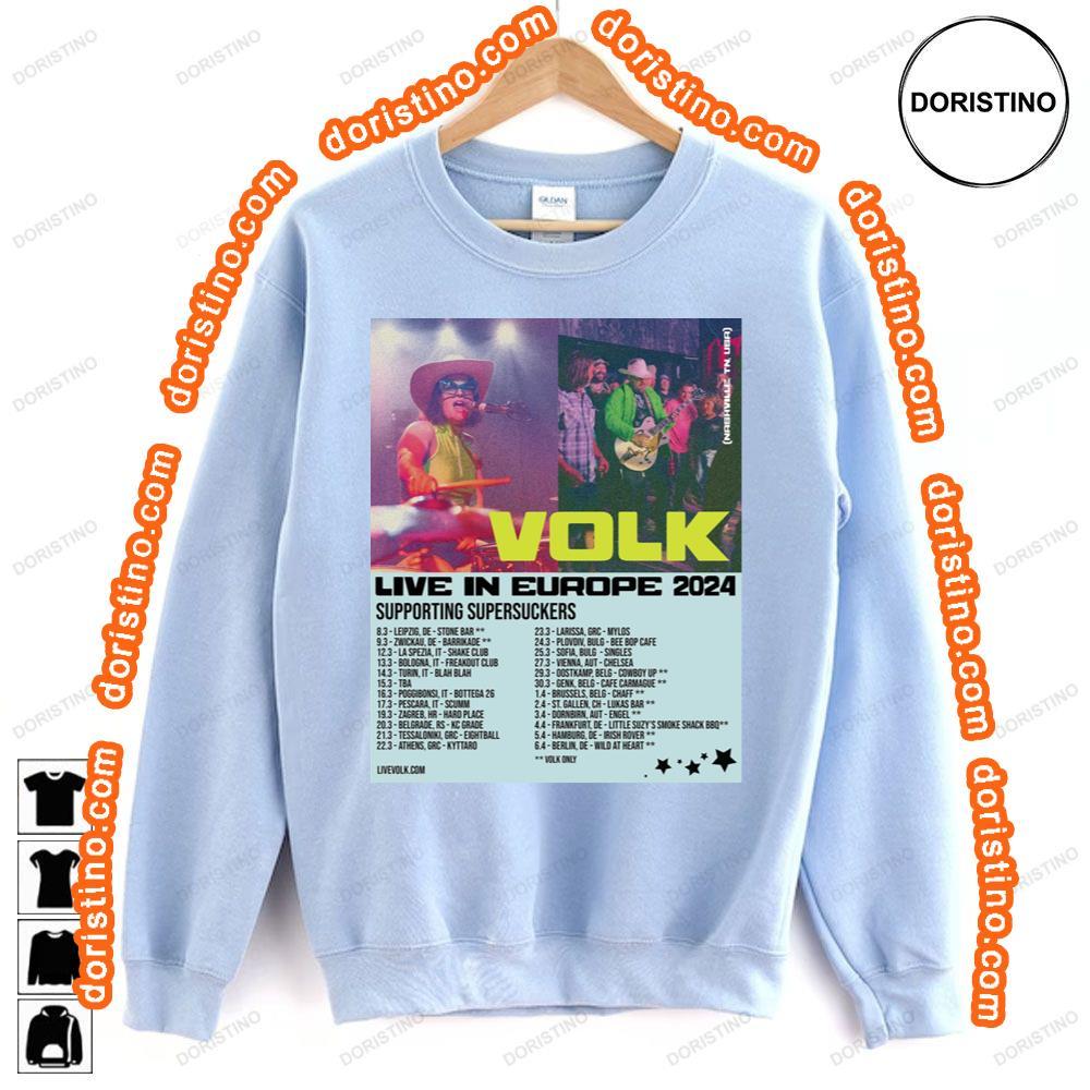 Volk Live In Eu 2024 Tour Dates Tshirt Sweatshirt Hoodie