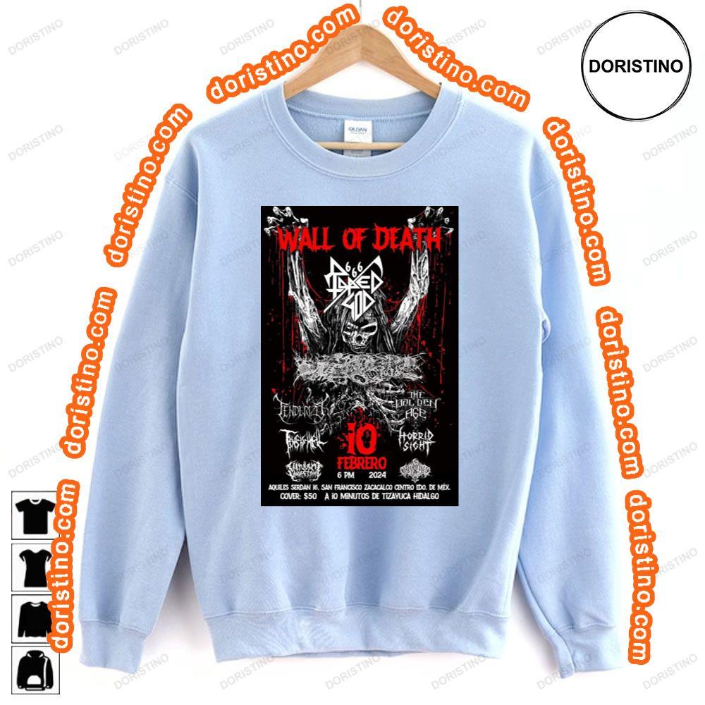 Wall Of Death 10 Febrero 2024 Tshirt Sweatshirt Hoodie