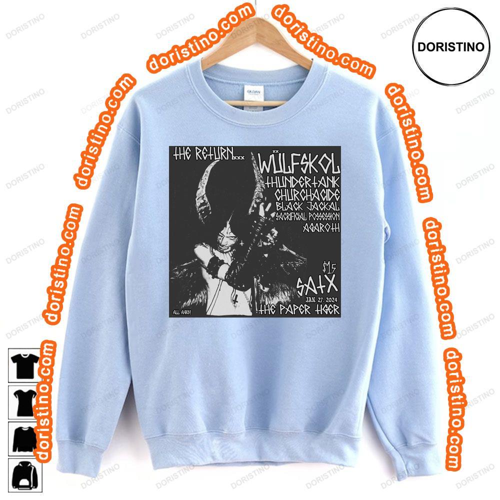 Wlfskol Satx 2024 Tshirt Sweatshirt Hoodie