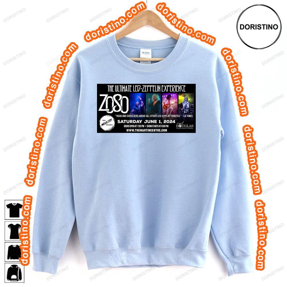 Zoso The Ultimate Led Zeppelin Experience 2024 Sweatshirt Long Sleeve Hoodie