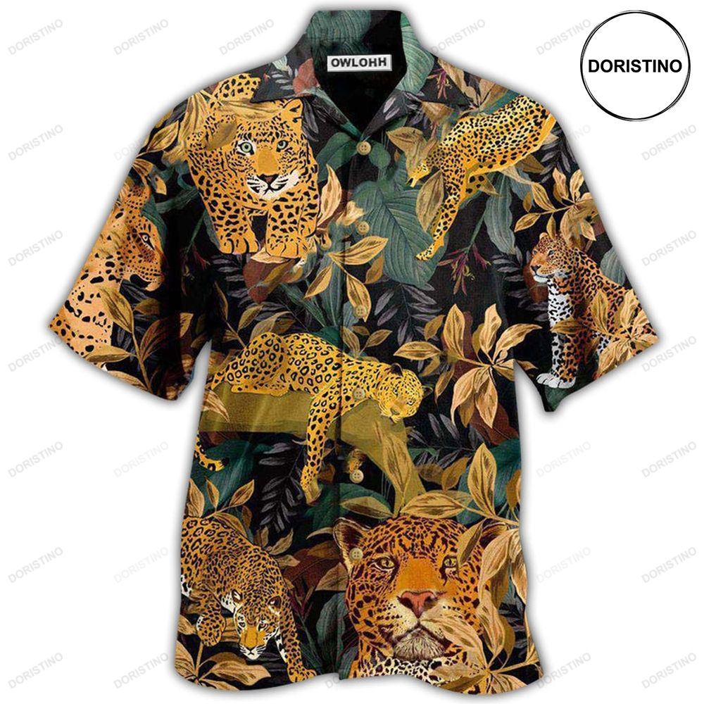 Leopard Animals Proud Leopard Natural Print Limited Edition Hawaiian Shirt