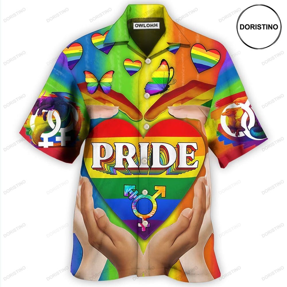 Lgbt Pride Love Heart Limited Edition Hawaiian Shirt