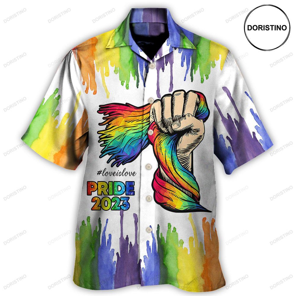 Lgbt Pride Love Is Love 2023 Awesome Hawaiian Shirt