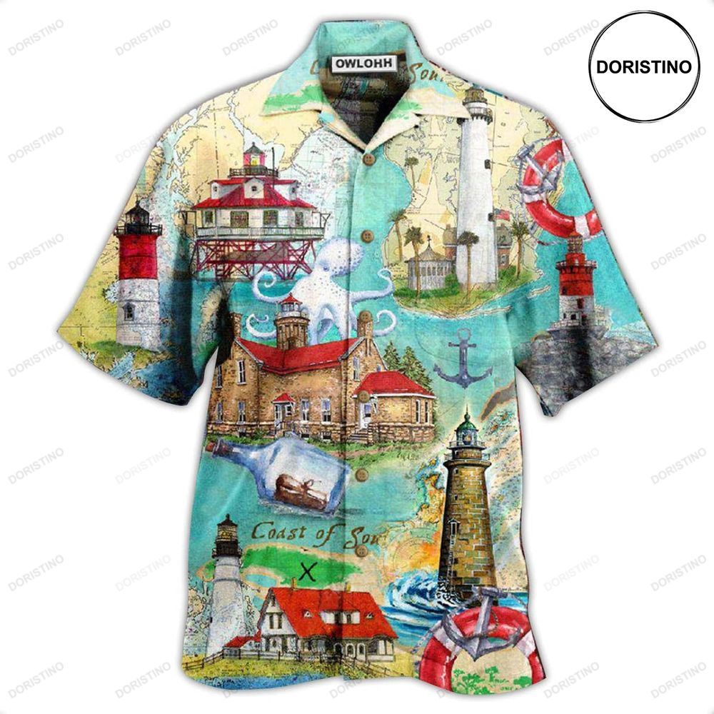 Lighthouse Take The Cruise Of Your Life Follow The Lighthouse Hawaiian Shirt