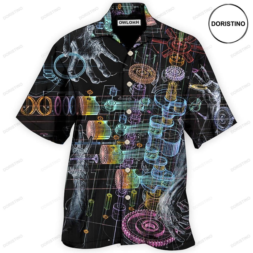 Mechanic Fantastic Neon Hawaiian Shirt