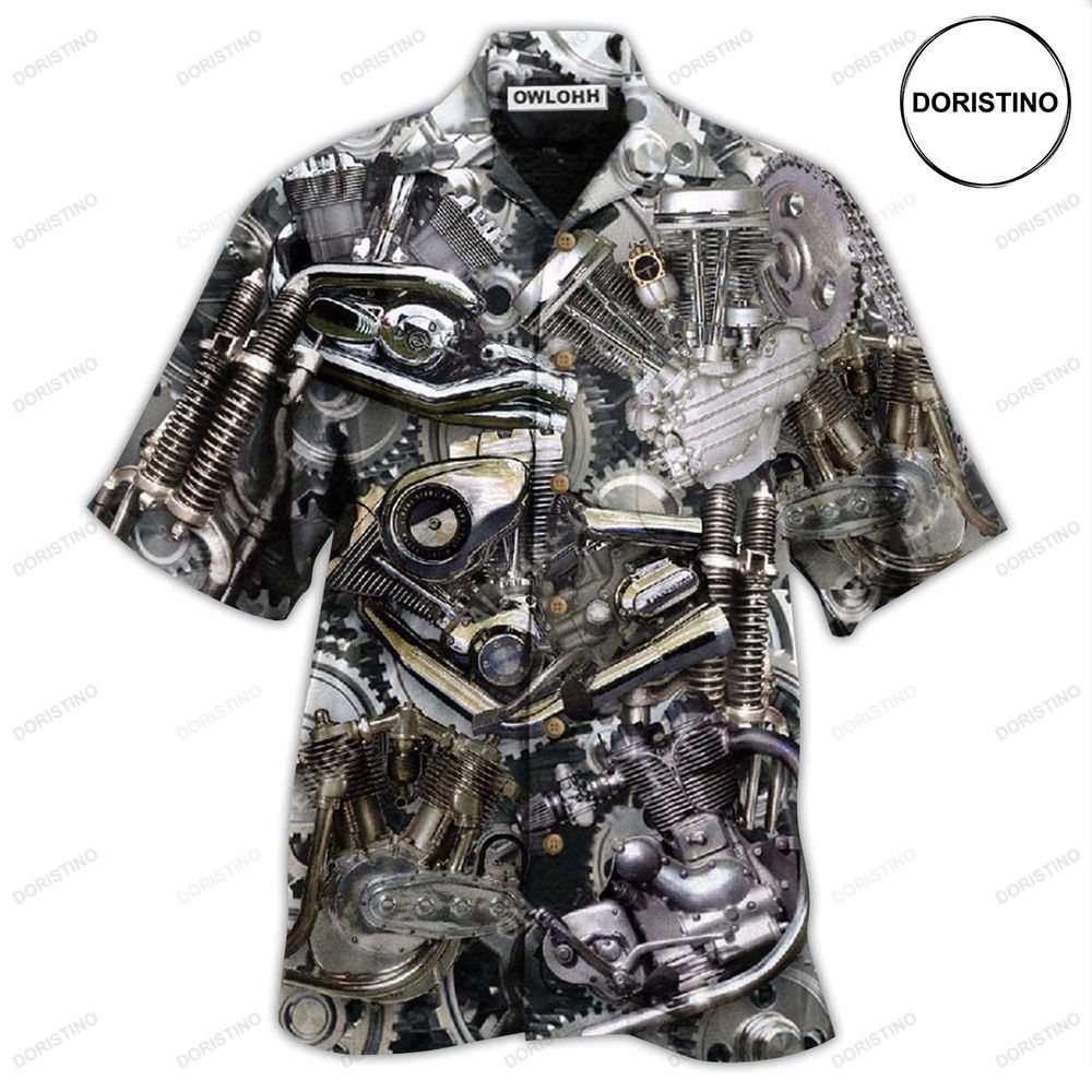 Motorcycle Don't Go Gray We Turn Chrome Hawaiian Shirt