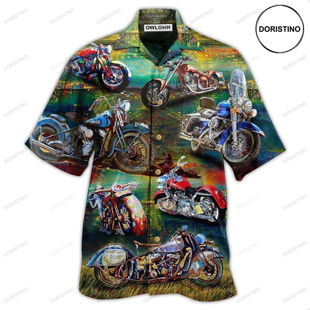 Motorcycle Freedom Is A Full Tank Happy With Road Limited Edition Hawaiian Shirt