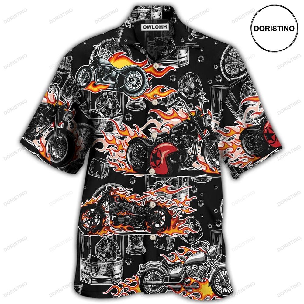 Motorcycle I Like Motorcycles And Whiskey Limited Edition Hawaiian Shirt