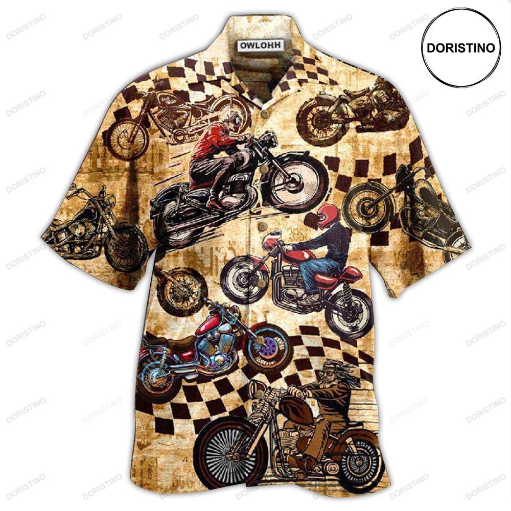 Motorcycle Some Need Therapy I Have My Motorcycle I'm Happy Limited Edition Hawaiian Shirt