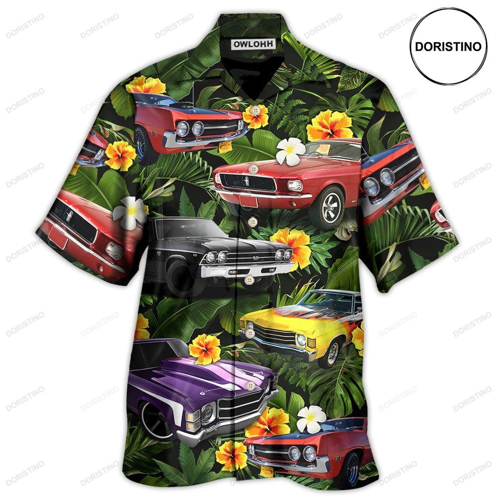 Muscle Car Tropical Vibe Awesome Hawaiian Shirt