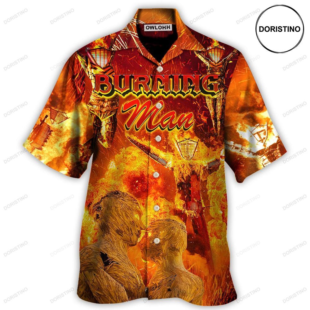 Music Event Burning Man Burn It All Up With The Festival Limited Edition Hawaiian Shirt