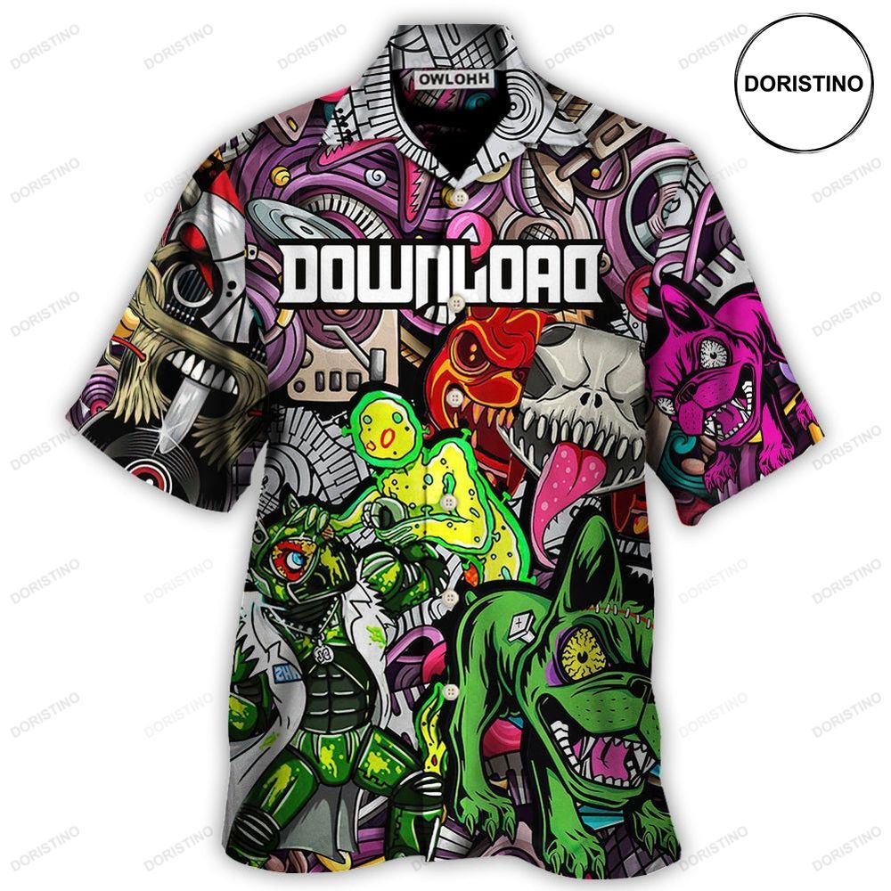 Music Event Download Festival Lover Colorful Art Limited Edition Hawaiian Shirt