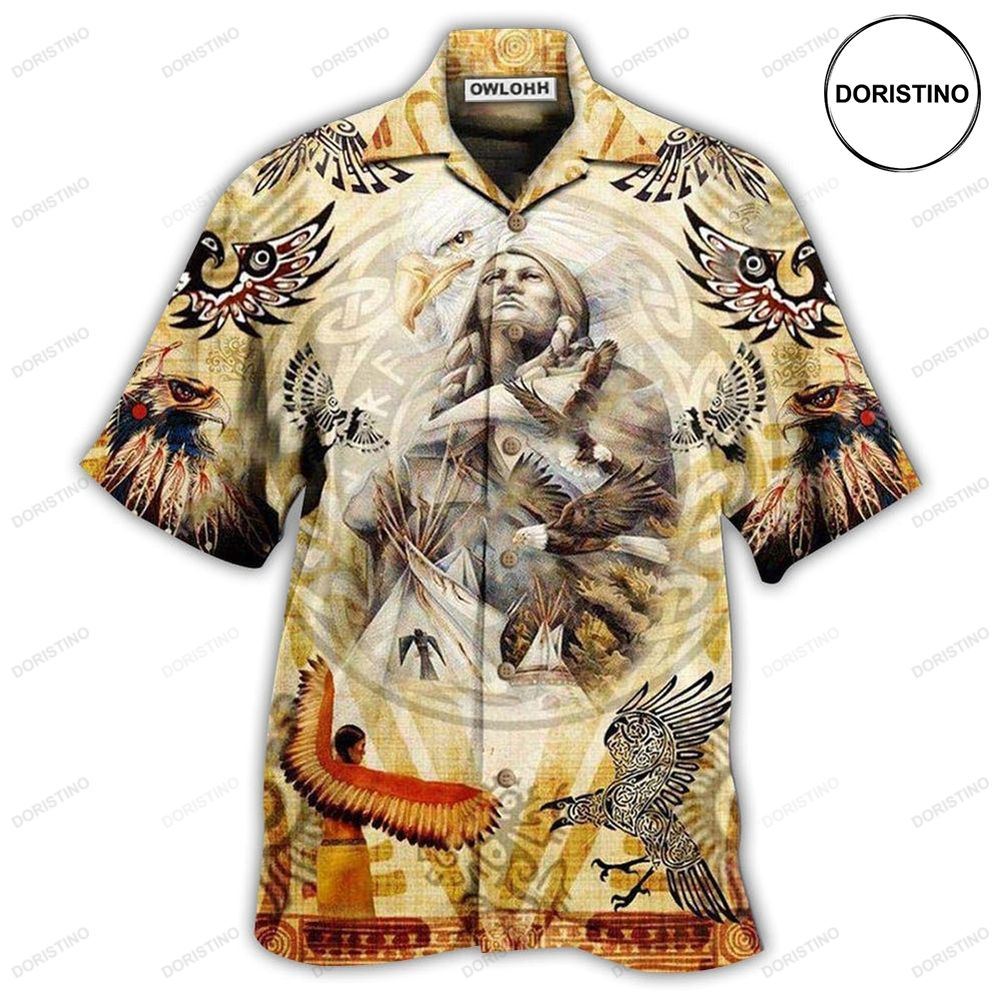 Native American Power Of Eagle Cool Awesome Hawaiian Shirt