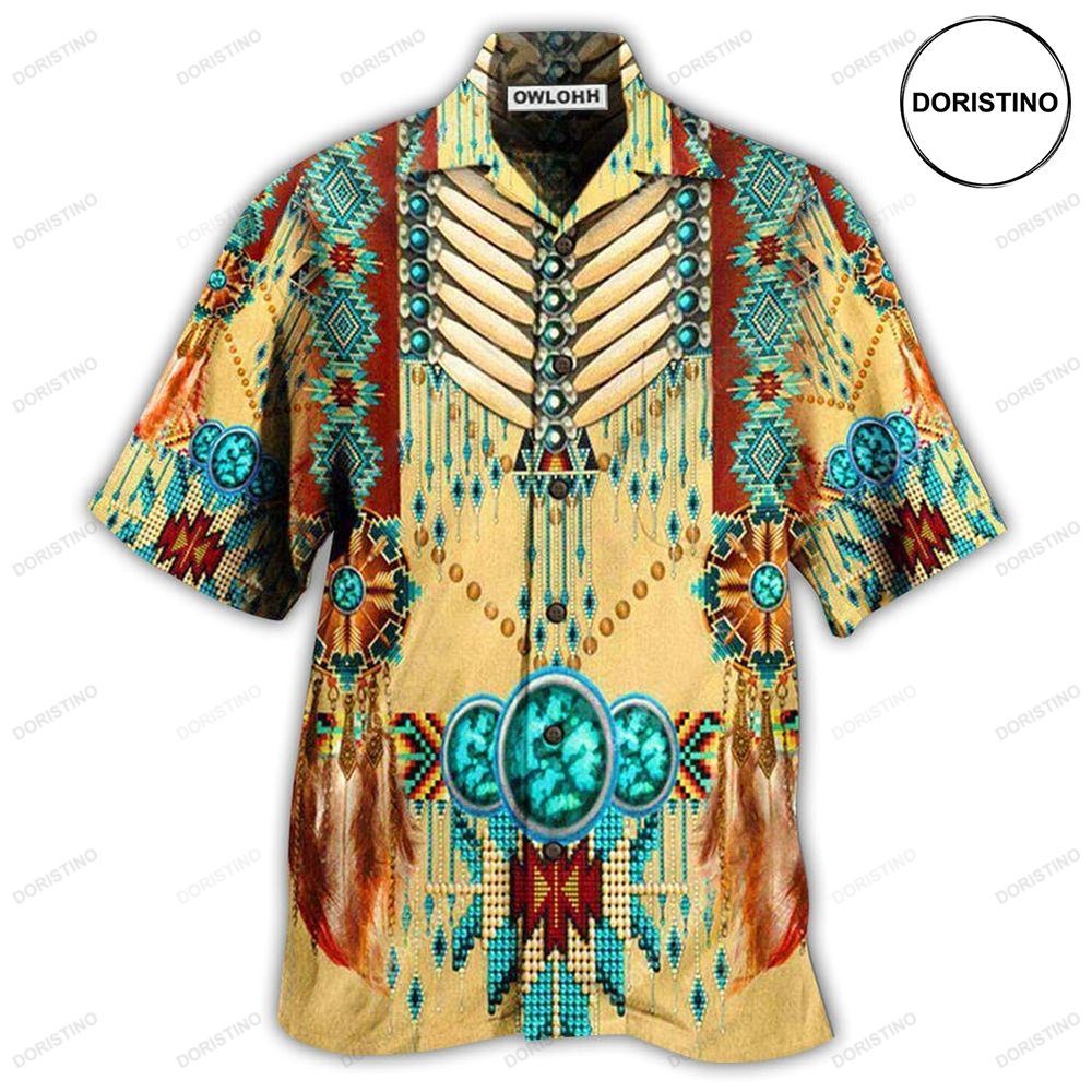 Native American Proud Pattern Hawaiian Shirt