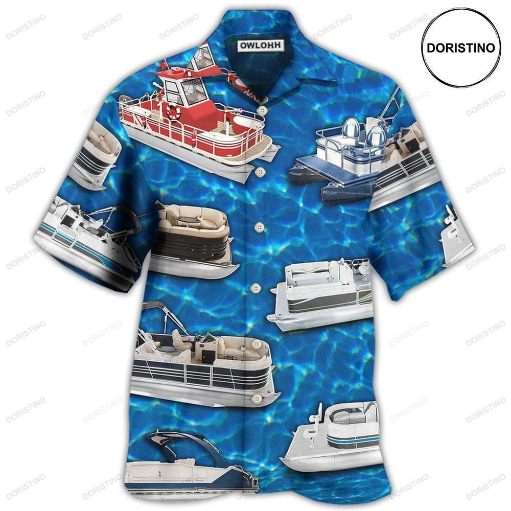 Pontoon Blue Water Awesome Hawaiian Shirt