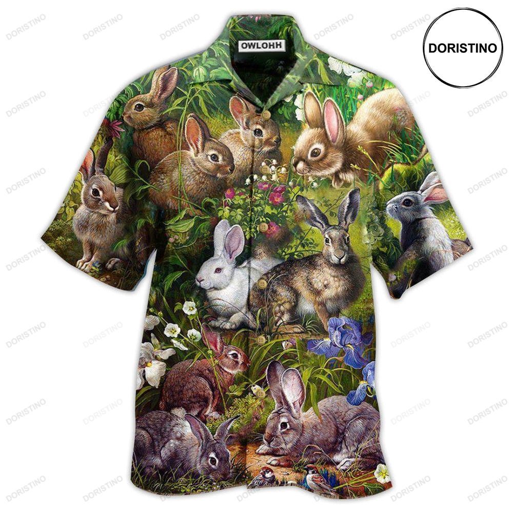 Rabbit Garden Hawaiian Shirt