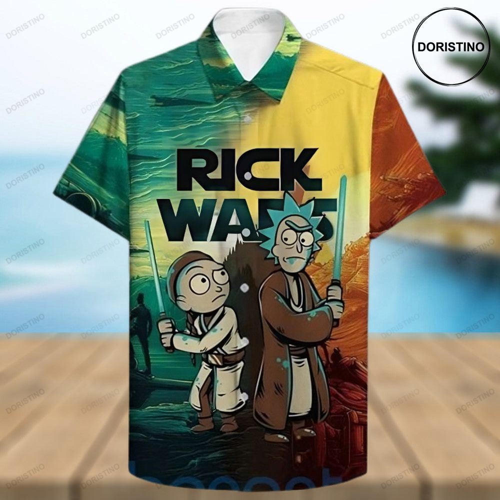 Rick And Morty 25 Rick Wars Star Wars Funny For Men Women Hawaiian Shirt