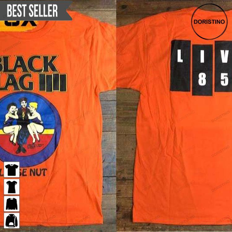 Black Flag Loose Nut Live 85 Doristino Limited Edition T-shirts