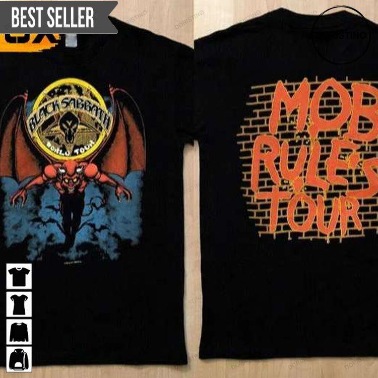 Black Sabbath Mob Rules Tour 1981 Doristino Awesome Shirts