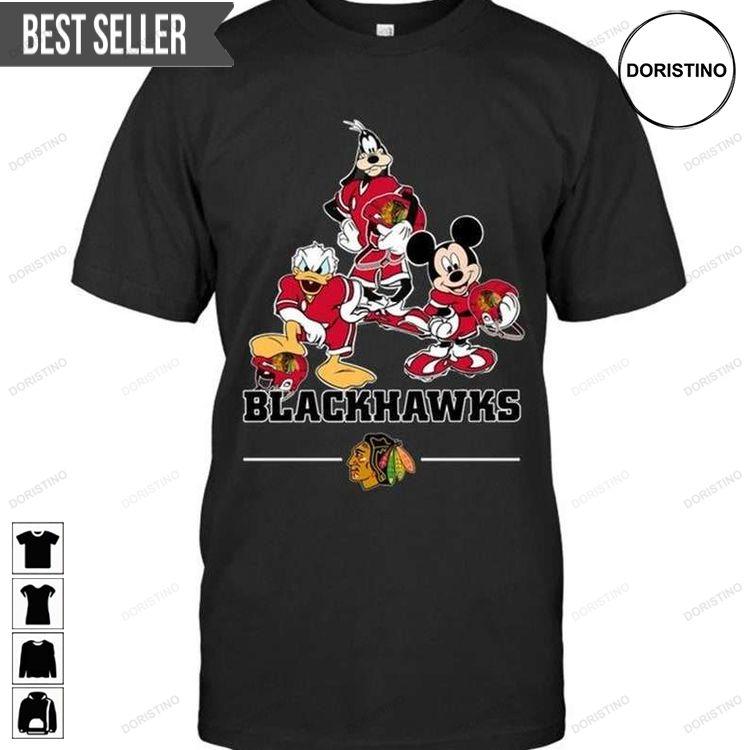 Blackhawks Mickey Donald Goofy Doristino Limited Edition T-shirts