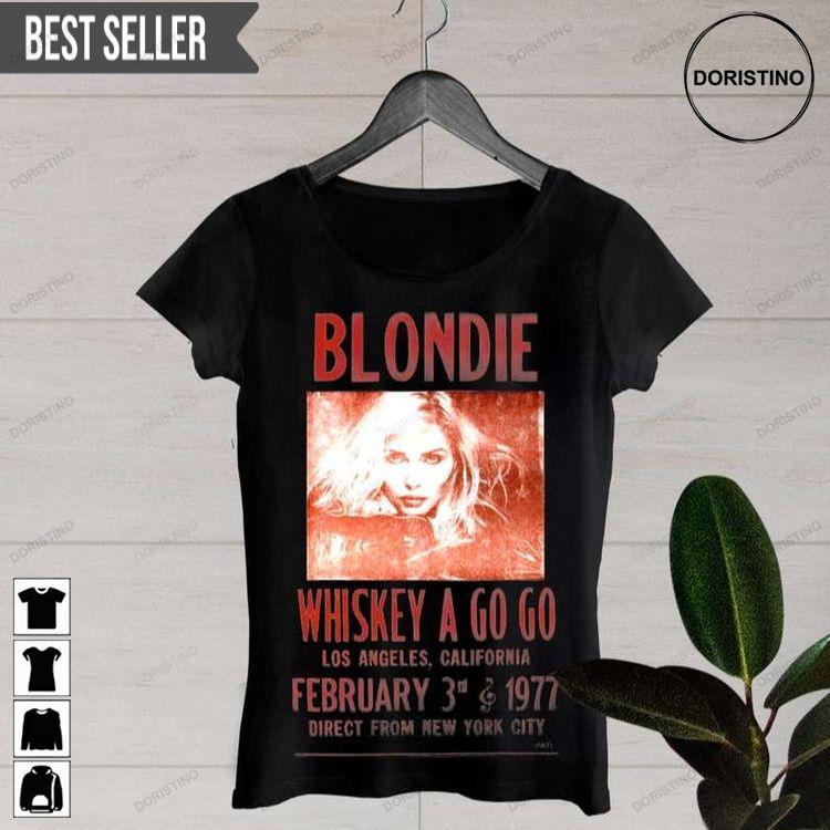 Rock Off Maglietta Ufficiale Donne Blondie – Mic. Stand, 100% Cotone, Taglie Small-XXL