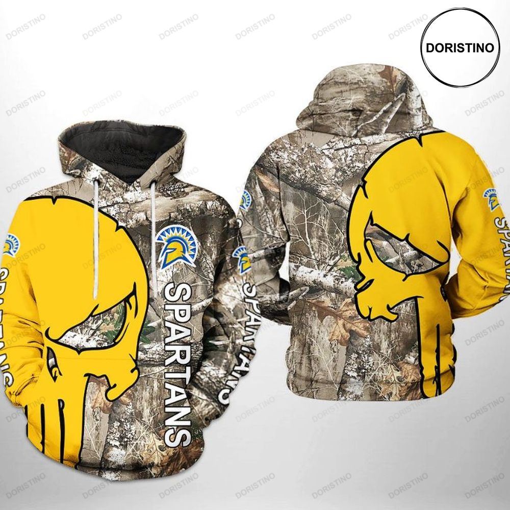 San Jose State Spartans Ncaa Camo Veteran Hunting Limited Edition 3d Hoodie