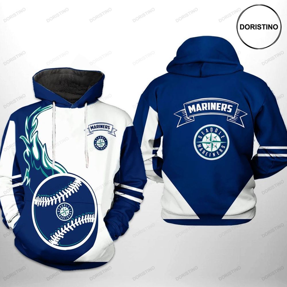 Seattle Mariners Mlb Classic Awesome 3D Hoodie